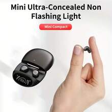 新款无线耳机，滑动式耳塞盖，男女通用迷你耳机，兼容所有智能手机，便携可穿戴 - 查看 4