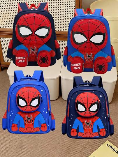  حقيبة ظهر جديدة بطراز Marvel الجميل، مناسبة للرجال والنساء على حد سواء. خفيفة الوزن للغاية، مظهر وجودة متميزة. إنها حقيبة تخزين متعددة الوظائف ذات سعة كبيرة، مناسبة للمدرسة والسفر والمغامرات الخارجية.