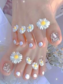 8pcs Nail Toe Separator Kit, Includes Finger Toe Nail Foam Dividers - Multicolor - View 2