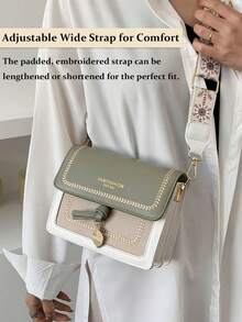 New Stylish Simple Plaid Patchwork Handbag Tote Shoulder Crossbody Bag For Women,Fall Winter Crossbody Bag Small Vintage Plaid Pattern Purse With Top Handle & Adjustable Strap, Mini Phone Bag For Essentials, Black And Brown Tartan Handbag,[US Local Warehouse] Secret Santa Gifts For Women,Travel Essentials,School Supplies,The Best Gift Choice, Birthday Gift, Valentine's Day - 彩色 - 查看 4