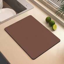 Kitchen * Restaurant * Water Absorbent Anti Slip Mat, Kitchen Sink And Dish Drain Mat, Soft Diatomaceous Earth Plate Drying Mat, Kitchen Counter Anti Slip Drainage Mat, High-Quality Coffee Machine Mat, Easy To Clean, Food Contact Safety, Durable - Multicolor - View 19