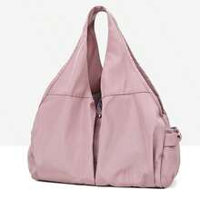Bolsa de gimnasio y yoga impermeable de gran capacidad para mujer, con compartimentos independientes de múltiples capas y separación de seco y húmedo, bolsa de deporte portátil para ocio al aire libre - Rosa vieja - Ver 5