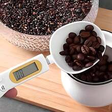 1pc Electronic Measuring Spoon Scale, Compact Household Electronic Kitchen Scale, Portable With LED Display, Range Accuracy 0.1g-500g, Measuring Spoon For Pet Food, Tea, Milk, And Powdered Milk, One-Touch Tare/Zero Calibration, Removable Spoon Head And Hook, Auto-Lock, Multi-Unit Conversion (G/Oz/Lb), Kitchen Accessory, Bascula Suitable For Cooking, Baking, And Portion Control (CR2032 Battery Not Included) - Multicolor - View 3
