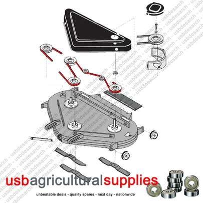COUNTAX WESTWOOD 48" IBS And XRD DECK BELT DELIVERED 22928800 NEXT DAY