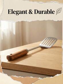 一套玫瑰木柄不锈钢厨房用具（汤勺、滤勺、漏勺）：握感舒适，外观优雅，易于清洁和收纳。适用于厨房烹饪、汤/水过滤、倾倒、翻炒等。是日常家常菜的理想之选，尤其适合中式炒菜。厨房必备工具。 - 彩色 - 查看 4