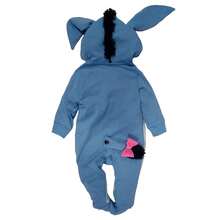 Disney Lightweight Cotton Romper With Hat For Baby - 藍色 - 查看 4