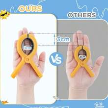 1 Stück schwere, große Kunststoff Winddichte Bettdecken Clips, geeignet für den Außenbereich, Schlafsaal - Bettdecken Befestiger für Decken, Bettüberwürfe, Bettwäsche, in verschiedenen Farben wie Rosenrot, Grün, Gelb und Blau erhältlich. - Übersicht 3