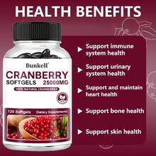 Bunkell Cranberry Softgels 25000MG, With Vitamin C - Supports Immune, Skin, Heart & Bone Health - 120 Softgels - 1瓶 - 查看 4