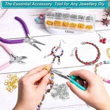 珠宝钳及开口环工具套装，包含圆嘴钳、链嘴钳，适用于手链、项链等珠宝维修 - 珠寶鉗套裝 - 查看 4