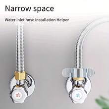 2件套 4英寸软管扳手 | 水龙头阀门工具 | 可拆卸六角软管扳手 | 可重复使用的手持花洒 | 水控制配件 - 多色 - 查看 2