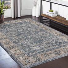 Vintage  Runner Rug Floral Pattern Rug Washable Area Rug Soft Area Rug For Bedroom Stain Resistant Rugs With Non Slip Backing Low Pile Rug For Kitchen Bathroom - Brown Gray - View 9