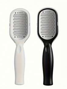 1pc Professional Stainless Steel Foot File/Callus Remover, Splash-Proof Design, Ergonomic Handle, Coarse & Fine Sanding Surface, Durable Plastic Material, Suitable For Home SPA Foot & Hand Care. Foot Care Tool To Remove Calluses, Perfect Graduation Gift. - Multicolor - View 4