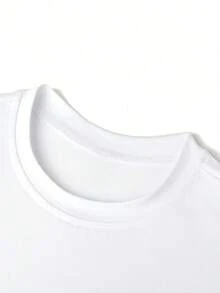 Tween Boy "Los Angeles" Motivational Slogan Print T-Shirt, & Fashionable Summer Top For Boys - White - View 6