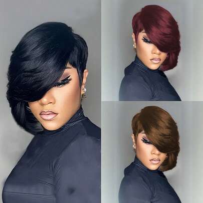 Pixie Cut Wig For H…
