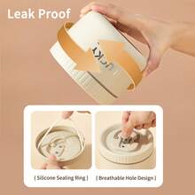 便携式304不锈钢保温午餐盒，含餐具和午餐袋，密封防漏便当盒，可微波炉和热水加热，隔热防烫，可重复使用，可存放水果沙拉等食物，适合学生和成人在学校、办公室、户外露营、野餐、旅行、返校等场合使用。 - 彩色 - 查看 8