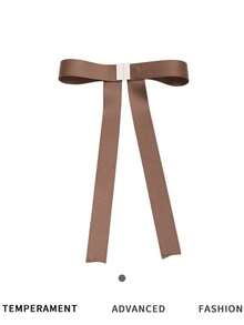 1pc Magnetic Bowknot Hair Clip, Detachable Half Bun Hairpin, Women Hair Accessory, 2026 New Design Elegant Claw Clip Vacation Hair Claw Beach Hair Clutch - Multicolor - View 10