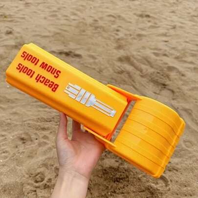 Pala de y nieve profesional, herramienta de excavación de playa naranja vibrante para niños/adultos, juguete de nieve de plástico resistente, 1./2 uds. K5PH