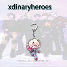 Xdinaryheroes Stylish Anime Peripheral Keychain, Student Backpack Decor Acrylic Pendant Gift - Multicolor - View 8