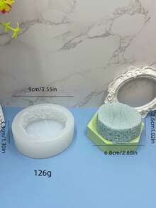 1pc Round Cake Mold Silicone Candle Wax Mold - A-White - View 6