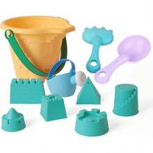 10 Piezas de Juguetes de Playa para niños, Juguetes de de Playa con Bolsa de Malla, Cubo de Playa y Pala para Que los niños jueguen en la Playa al Aire Libre - 10 piezas - Ver 9