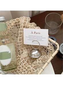 1/3pcs Stainless Steel Stable Base INS Minimalist Design Multi-Function Metal Memo Clip, Name Card Holder, Price Display Rack, Silver - A - View 5