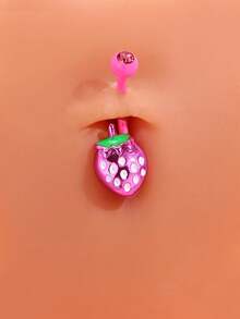 Y2K 时尚可爱彩色彩虹、星星、蛋糕、草莓、爱心肚脐环饰品，女士时尚配饰 - 彩色 - 查看 7