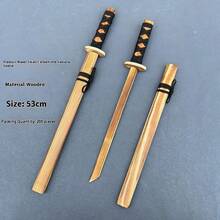 2026新款木剑带鞘，日本武士木剑，竹木材质 - 生日礼物、复活节礼物、情人节礼物、礼品、玩具、新品畅销、新品热销、新品上市、新款玩具、情侣玩具、角色扮演玩具、创意玩具、情侣礼物、舞台表演道具、日本武士刀 - 彩色 - 查看 11