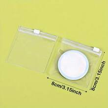10/30/100pcs Reusable Zipper Seal Transparent Plastic Bags Travel Jewelry Medicine Storage Bags, With Sliding Lock Self-Sealing, Portable Storage Bag Set Suitable For Medicine Small Items, Back To School Essential - Clear - View 7