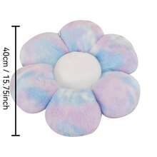 1pc Floral Cushion Plush Doll Bed Decor Office Chair Pad 6-Petal Daisy Throw Pillow Home Decoration Chair Cushion Office Lumbar Pillow Floor Mat Festival Gift - Multicolor - View 4