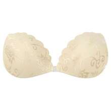 一套优质人造丝蕾丝文胸，一件透明肩带文胸，一件隐形塑形文胸 - 彩色 - 查看 16