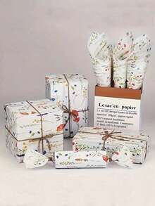 10/20/50张彩色紫色百合花包装纸，艺术纸，适用于派对、生日、婚礼装饰、包装纸、薄纸、花束用品、礼品包装纸、鲜花包装纸、礼品包装、婚礼包装、各种场合的装饰 - 彩色 - 查看 5