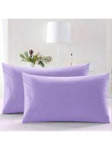 MADE IN TURKEY 2-Pack Plain Cotton Blend Pillowcases - 50x70 Cm - 70% Cotton - Soft & Durable - Deep Mint - View 3