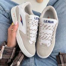 Unisex White And Gray Casual Urban Style Street Sneakers 2026 - REF035 白色和灰色 - 查看 1