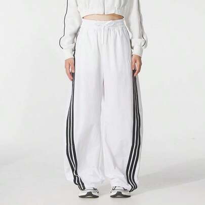 Adidas Women's S WV BANANA PNT Woven Loose Casual Pants, Suitable For Training, Fitness, Commuting, Outdoor, Running