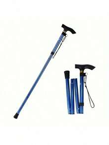 1 chiếc gậy chống đi bộ bằng hợp kim nhôm có thể điều chỉnh - Gậy du lịch gấp gọn, nhẹ với tay cầm tiện dụng và đầu bọc cao su chống trượt, phù hợp cho người già, đi bộ đường dài, sử dụng hàng ngày - Hỗ trợ di chuyển, hỗ trợ người già, gậy leo núi, vật dụng cần thiết khi đi du lịch sân bay, gậy gấp, gậy nhẹ, phụ kiện du lịch, quà tặng cho người già, tay cầm gấp 5 đoạn, điều chỉnh chiều cao nhanh chóng, tay cầm chống trượt, kèm dây đeo cổ tay, phù hợp cho cả nam và nữ, hoàn hảo cho đi bộ đường dài ngoài trời, phụ kiện leo núi, thiết bị cắm trại. - Nhiều màu - Xem 16