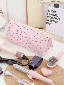 1pc Quilted Hair Brush & Travel Bag - Suitable For Hair Accessories And Shark FlexStyle, Portable Makeup Bag Can Hold Hair Dryer And Curling Iron, Multi-Functional Storage Bag Can Hold Cosmetics, Lipstick, Brushes, Skincare Products And Underwear, Bedroom And Bathroom Essential Storage Tool, Perfect Holiday Gift - Multicolor - View 14