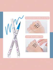 NOVO 防水防汗彩色超细眼线笔，持久不脱妆，适合所有肤质，妆效自然，防晕染 - 女士彩妆 - 07#酒紅色 - 查看 4