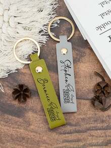 Llavero de cuero personalizado 2026, regalo de graduación con nombre personalizado, llavero de graduación universitaria, recuerdo de fiesta, regalo de fiesta de graduación - E - Ver 6
