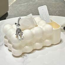 Hộp đựng khăn giấy hình đám mây có ngăn chứa đồ, hộp đựng khăn giấy nghệ thuật hình bong bóng, có thể đựng khăn giấy và điều khiển từ xa, hộp đựng khăn giấy trang trí dùng trong xe hơi, phòng tắm, phòng khách, phòng ngủ, bàn làm việc, nhà cửa, văn phòng, ký túc xá. - Nhiều màu - Xem 4