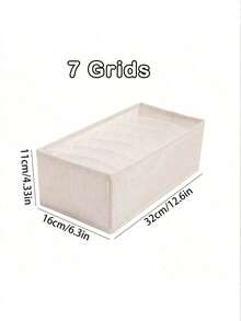 卧室抽屉收纳盒，带分隔板，多功能衣柜内衣收纳盒，卧室收纳盒，适用于白色T恤、黑色裤子、女士冬装、连衣裙、女士冬季套装、优雅女士连衣裙 - 米 - 查看 12