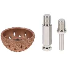 Tire Repair Patch Tools Kit, Tire Tungsten Carbide Buffing Wheels, Includes 42mm Tungsten Steel Buffing Wheel, Tire Patch Roller, And Scraping Cutter - A - View 2