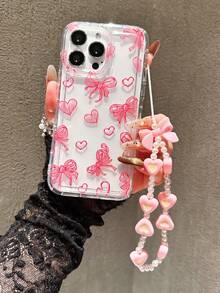 Ốp lưng điện thoại silicon trong suốt chất lượng cao, đơn giản, dễ thương, chống sốc toàn thân, bóng bẩy, kèm dây đeo hình trái tim ngọc trai, tương thích với iPhone 15/15 Pro Max/15 Pro/15 Plus/11/12/13/14/16 Pro Max/XS/XR/11 Pro/11 Pro Max/12 Pro/12 Pro Max/13 Pro/13 Pro Max/7 Plus/14 Pro/14 Pro Max/14 Plus/16 Pro/16 Plus/7 Plus/8 Plus/8/SE2, phiên bản quốc tế, không phải phiên bản nội địa. - Nhiều màu - Xem 1