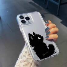 Funda espacial creativa y moderna, compatible con varios modelos de teléfono, con diseños personalizados. - Variante Gato Negro 2 - Ver 4