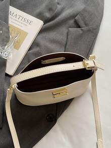 2026新款饺子造型女士手提包，办公托特包 - 米色 - 查看 7