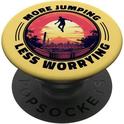 Funny Quote Fitness Gymnastics Trampolining Sport Adhesive PopGrip