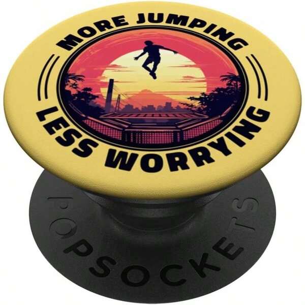 Funny Quote Fitness Gymnastics Trampolining Sport Adhesive PopGrip
