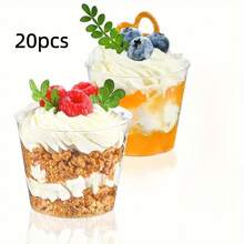 Pudding Cups, Ice Cream Cups, Dessert Cups, Coffee Cups, Beverage Cups, Thick Transparent Cups, Suitable For Parties, Celebrations, Gatherings, Catering And Home Use - Clear - View 14
