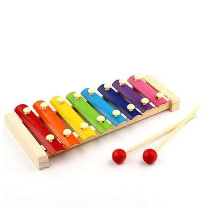 Colorful Wooden Xylophone - A Rhythmic Decorative Music Prop, A Creative Gift For Music Lovers. Suitable For Birthday, Christmas, Halloween, Perfect Gift, Stationery, Stress Ball, Travel Toys, Classroom Fidget Toys, Mini Stuff, Bath Toys