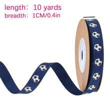 1 Roll 10 Yards Energetic Boy Football Ribbon, Streamer, Graduation Gift Tie, Gift Wrapping Curling Ribbon. A Great Helper For Graduation Season Gifts - View 11