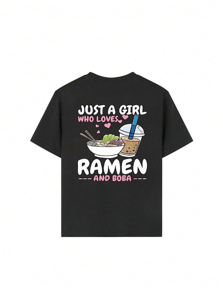 Linda Playera Verano Niña Just A Girl Estampado Corazones y Comida |  % Algodón Suave |   Ropa de niña, Ropa de niño, Conjuntos para niña, Ropa Casual Fresca - Negro - Ver 1